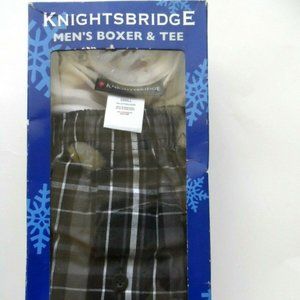 Knightsbridge 100% Cotton Men's Boxer & Tee Set